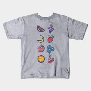 Retro Vintage fruit set Kids T-Shirt